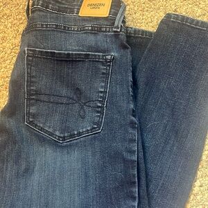 Dark wash straight leg